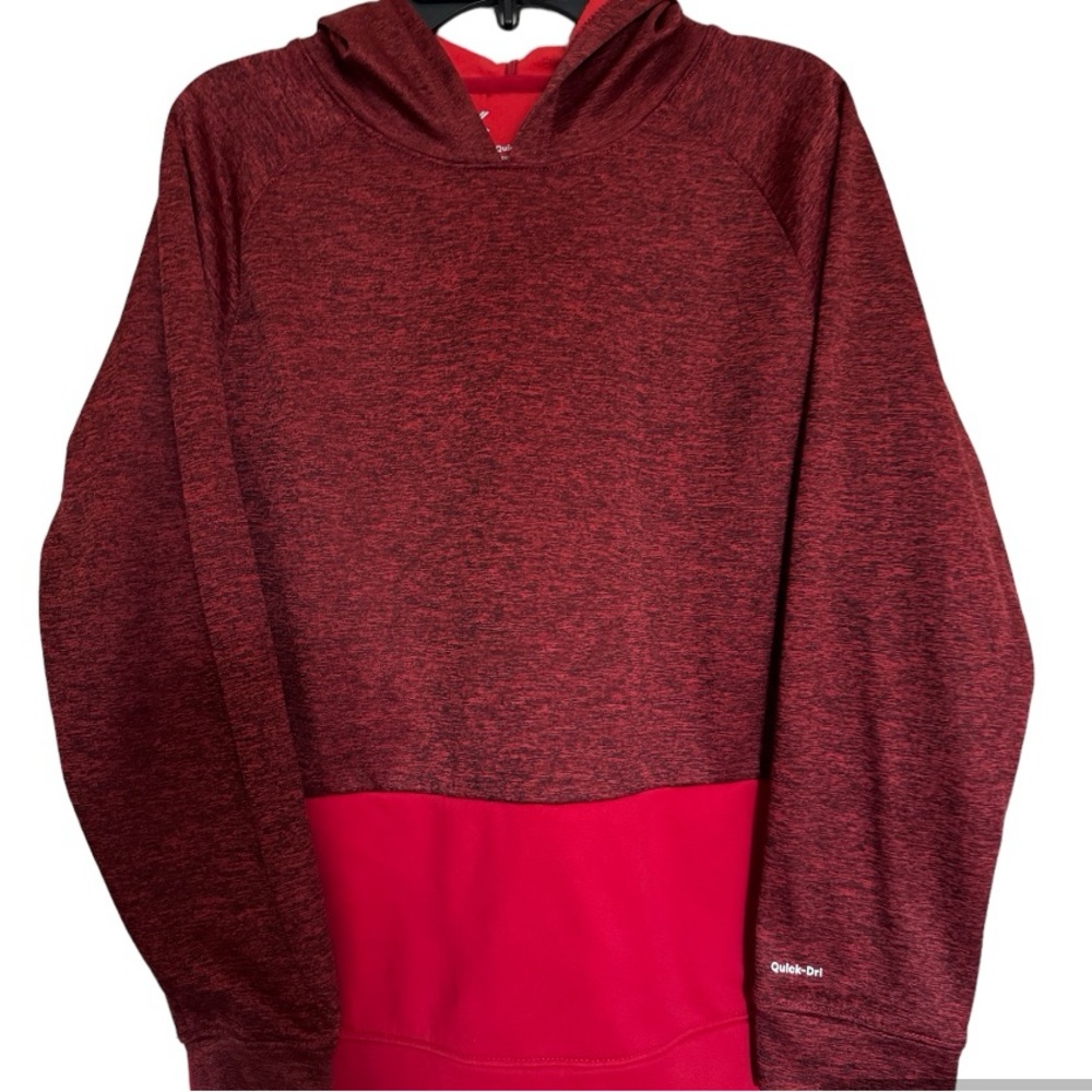 Xersion Big Boys Dri-Fit Moisture Wicking Fleece Hoodie/ Size Large/ Dark Red